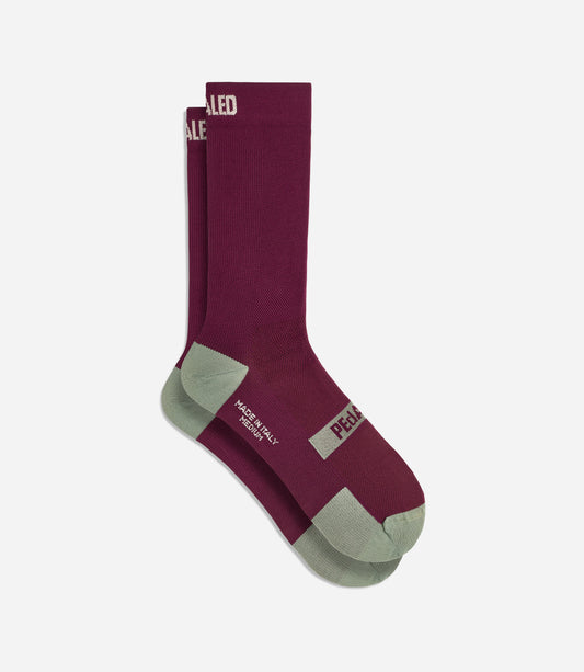 PEDALED Element Socks (Burgundy) Unisex L Size