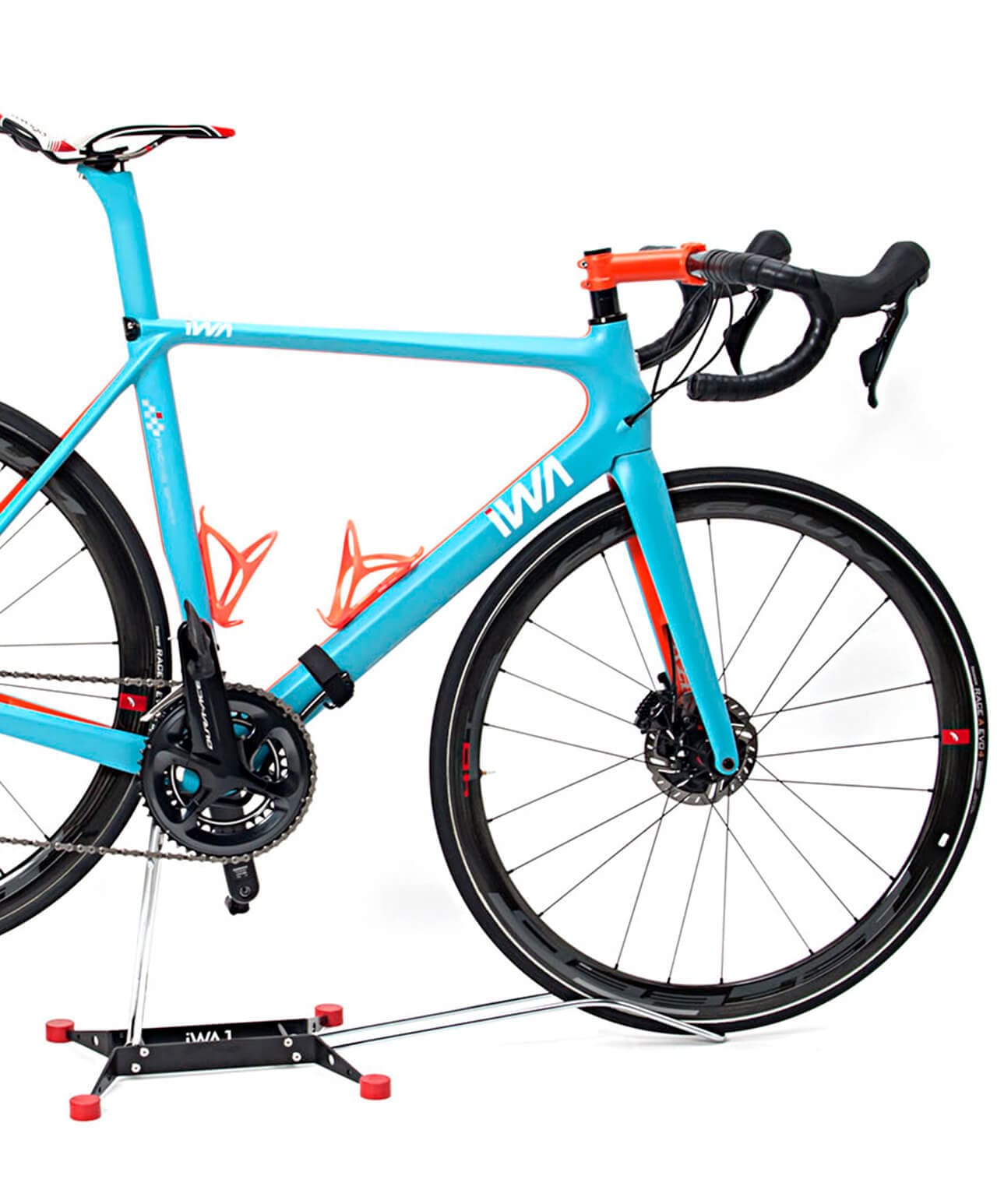 iWA1+FS - Bike display and maintenance rack with fork support adapter