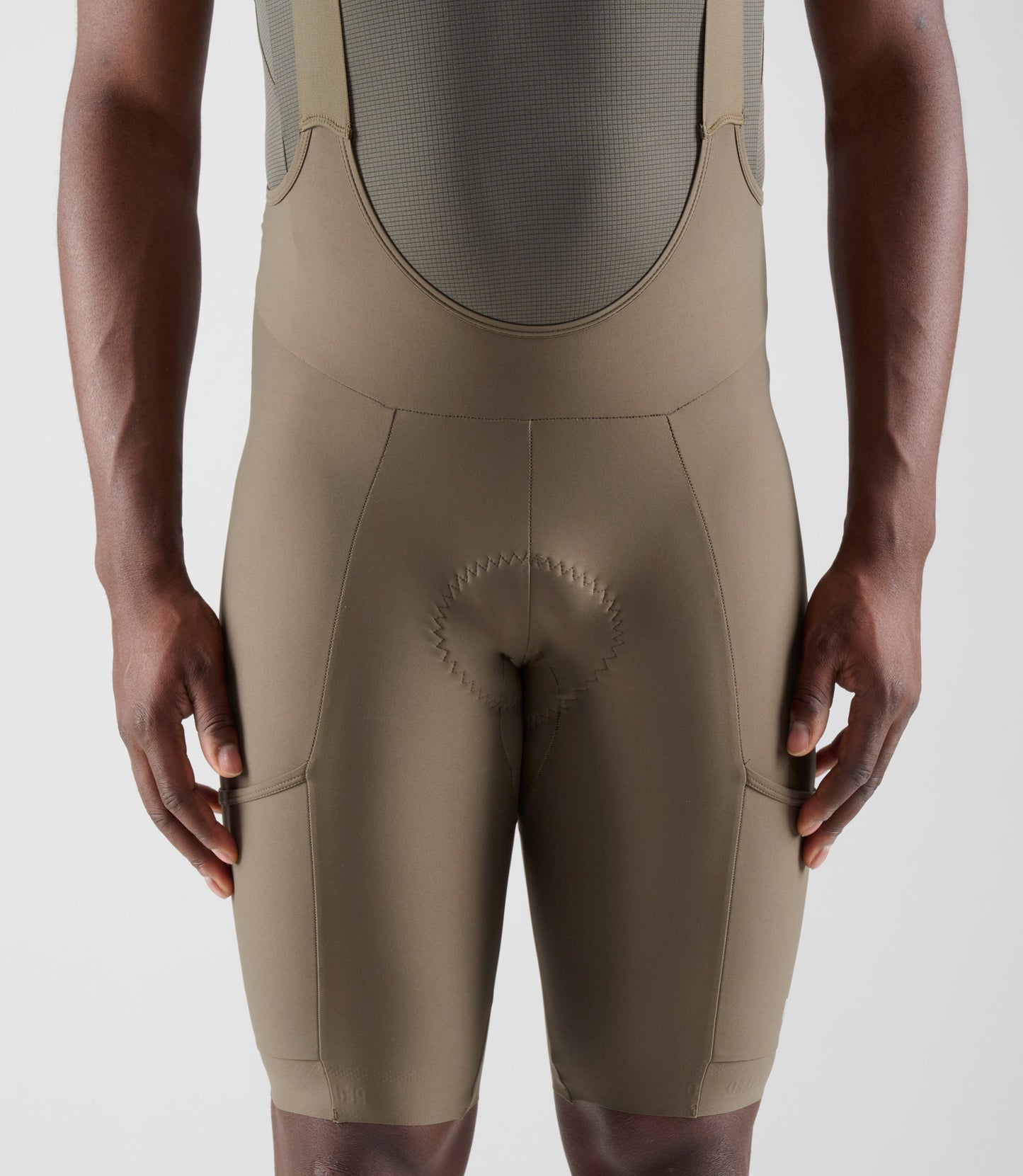 PEdALED Mens Odyssey Cycling Training Bibshort (Military Green)