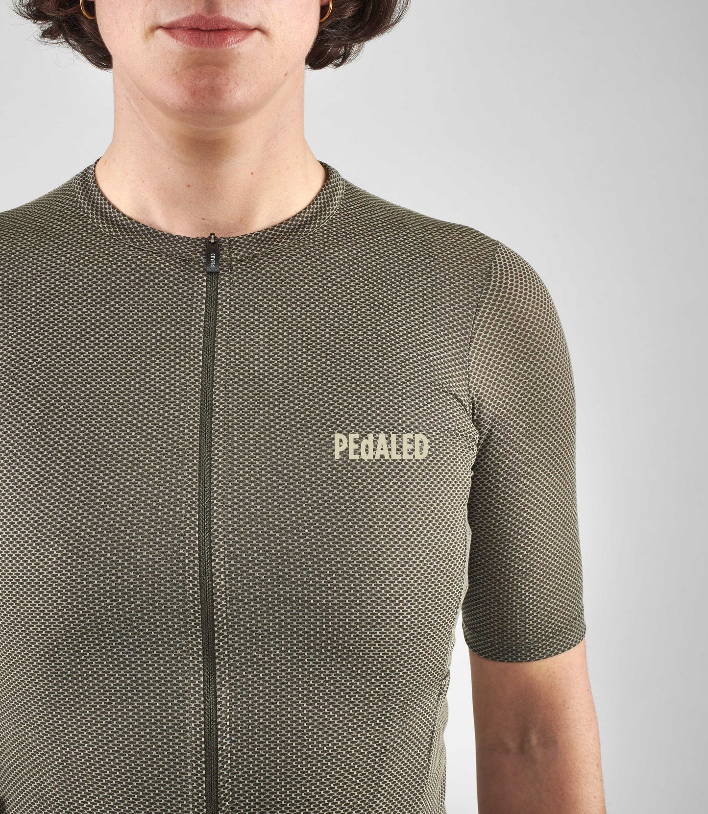 PEdALED Womens Odyssey Delta Cycling Jersey (Military Green)