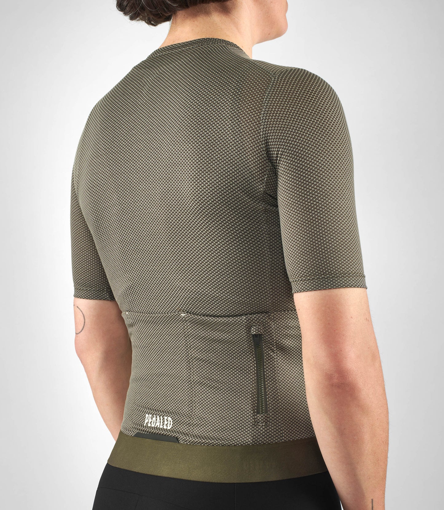 PEdALED Womens Odyssey Delta Cycling Jersey (Military Green)