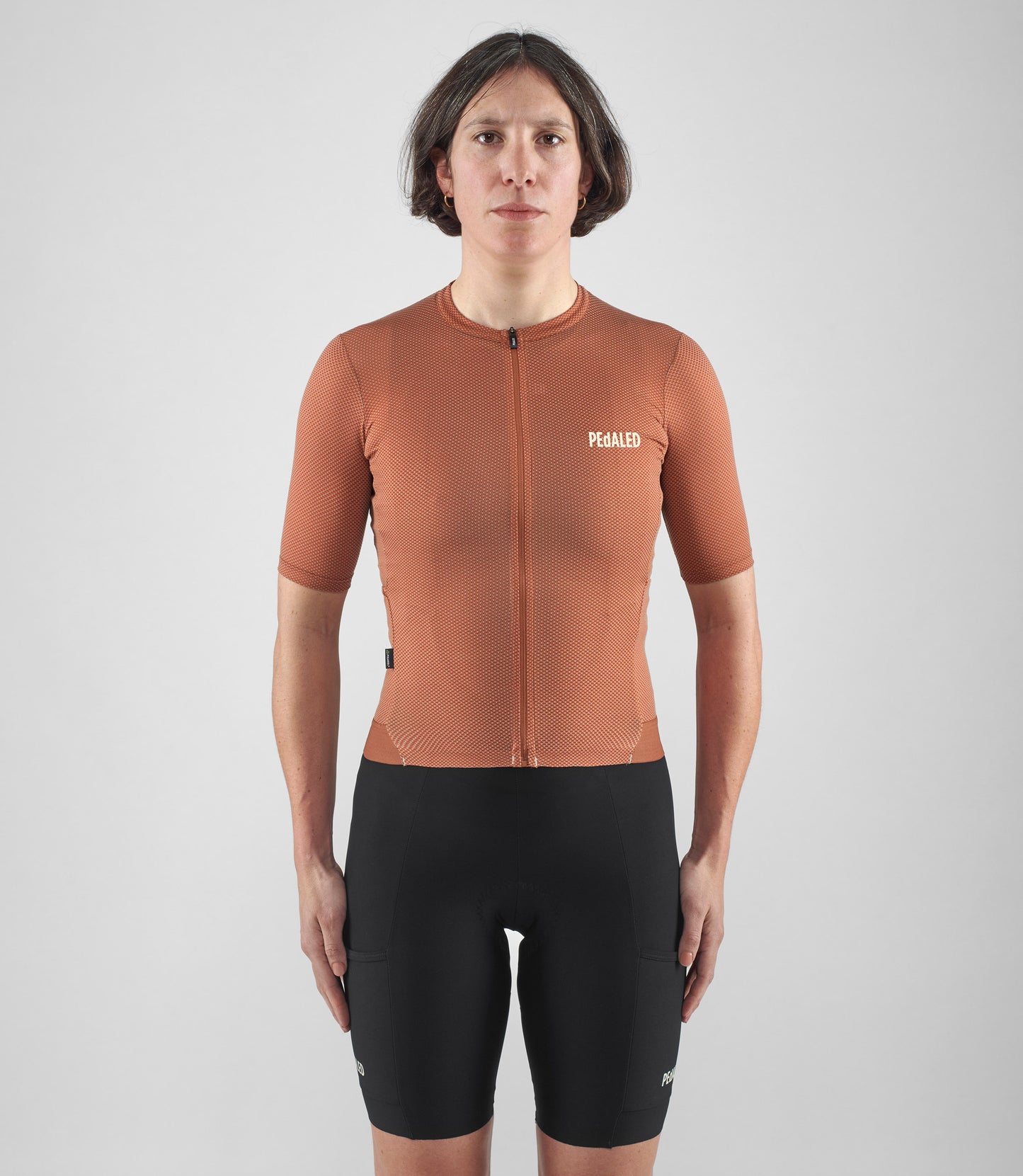 PEdALED Womens Odyssey Delta Cycling Jersey (Orange)