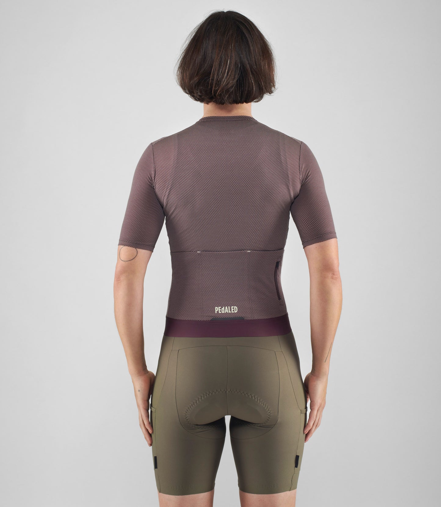 PEdALED Womens Odyssey Delta Cycling Jersey (Burgundy)