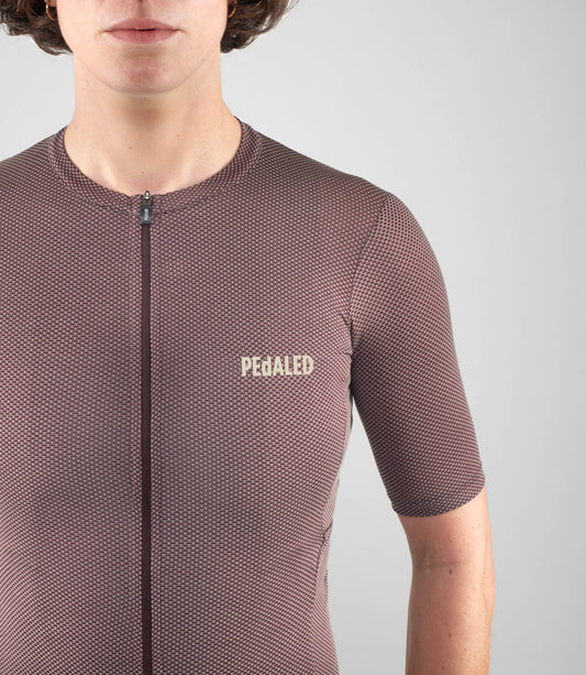 PEdALED Womens Odyssey Delta Cycling Jersey (Burgundy)