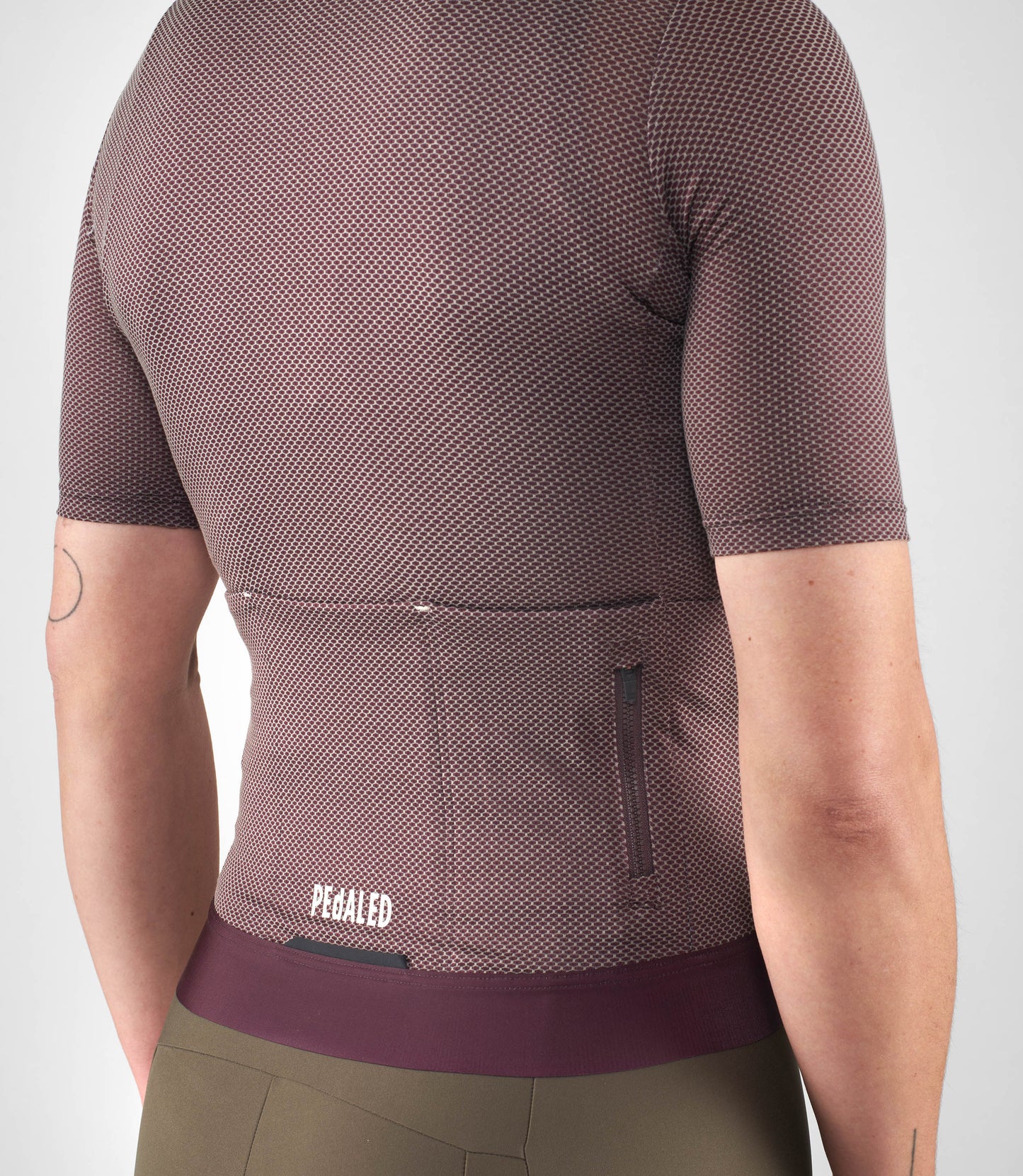 PEdALED Womens Odyssey Delta Cycling Jersey (Burgundy)